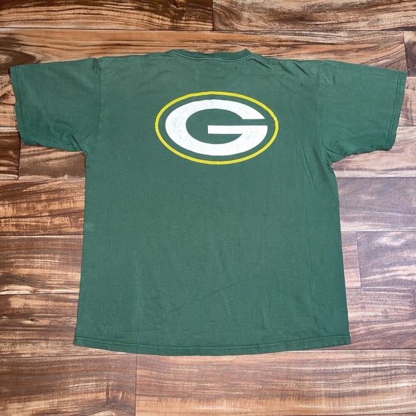 Packers Nike Throwback Logo Essential T-Shirt Large Fir Green