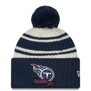 2022 Tennessee Titans New Era NFL Knit Hat Sideline Beanie Pom Stocking Cap