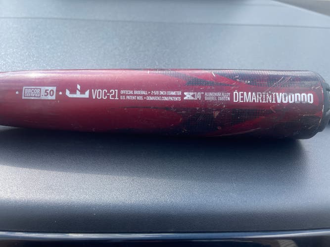Used BBCOR Certified 2021 DeMarini Alloy Voodoo Bat (-3) 29 oz