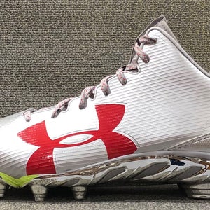 Under Armour Team Spine Fierce MC Football Cleats Silver 1287493-099 Mens 14