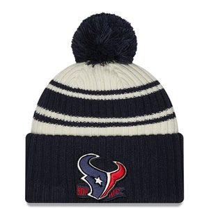 2022 Houstan Texans New Era NFL Knit Hat Sideline Beanie Pom Stocking Cap