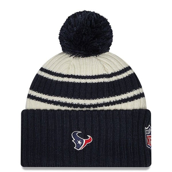 2022 Houstan Texans New Era NFL Knit Hat Sideline Beanie Pom