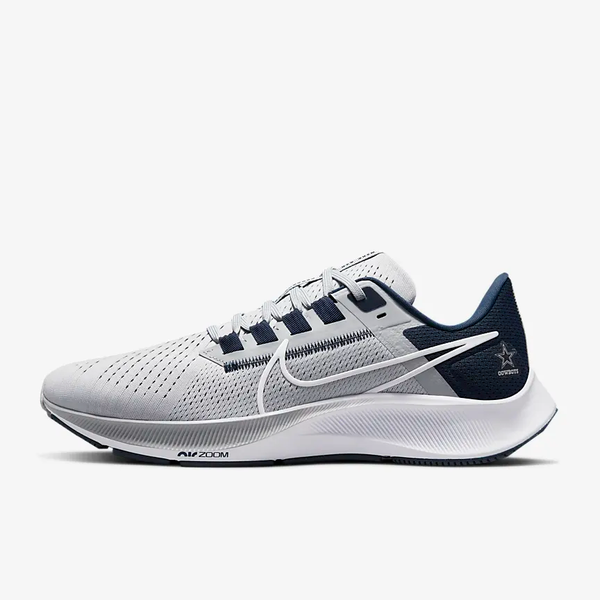 Nike Dallas Cowboys Air Zoom Pegasus 38 Running Shoes Size 12 Blue Silver  White