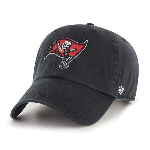 2024 Tampa Bay Buccaneers 47 Brand NFL Clean Up Adjustable Strapback Hat Dad Cap