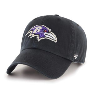2022 Baltimore Ravens '47 Brand NFL Clean Up Adjustable Strapback Hat Dad Cap
