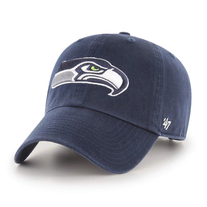 2022 Seattle Seahawks '47 Brand NFL Clean Up Adjustable Strapback Hat Dad Cap
