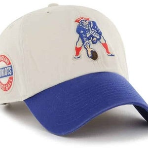 New England Patriots 47 Brand NFL Clean Up Adjustable Strapback Hat Dad Cap