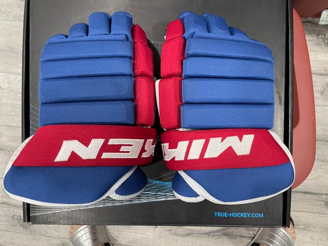 New Miken 4-Roll Senior Ice Hockey Gloves 13"  Montreal Canadiens colour gloves