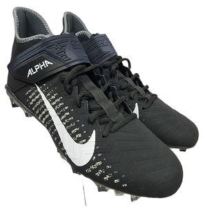 Nike Men's Size 12 Black Alpha Menace Pro 2 Mid Football Cleats