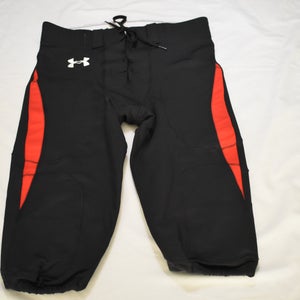 NEW - Under Armour Football Pants, Black/Red, Adult XL