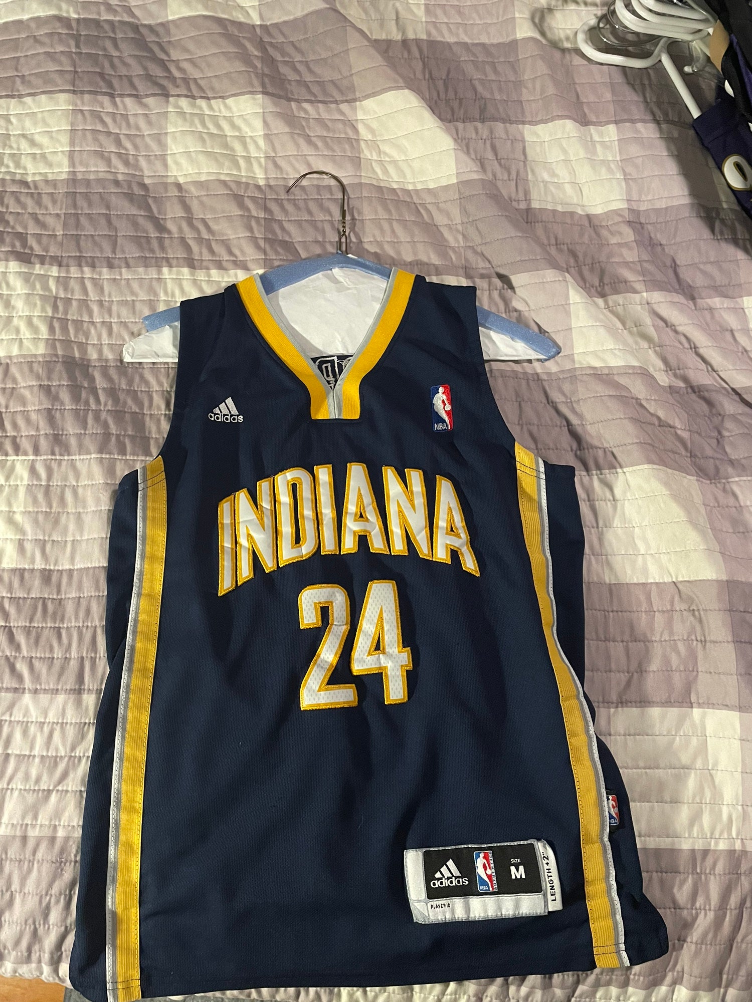 adidas Indiana Pacers Jersey Boys Small Paul George #24 NBA Basketball