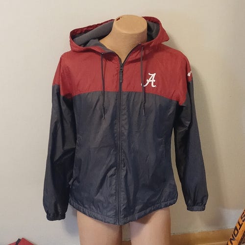 COLUMBIA FLEECE LINED WINDBREAKER JACKET MENS M UNIV OF ALABAMA CRIMSON TIDE