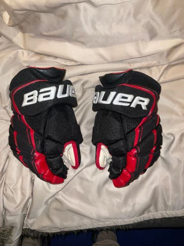 NHL BAUER 1X LITE CHICAGO GLOVES 13in