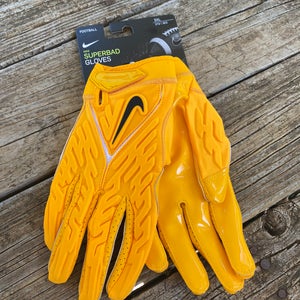 Nike Superbad 6.0 Football Gloves Yellow Size 3XL