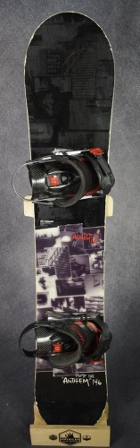 ROME SDS "ANTHEM" SNOWBOARD SIZE 146CM WITH LAMAR LARGE BINDINGS