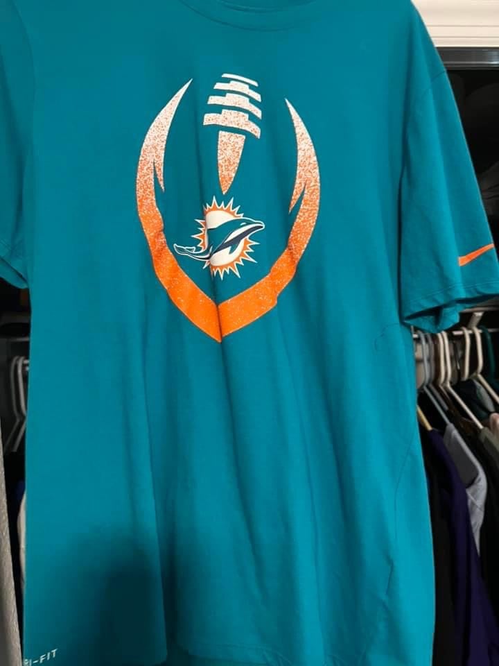 NFL Miami Dolphins Majestic Gray Adult XXXL Long Sleeve T-Shirt |  SidelineSwap