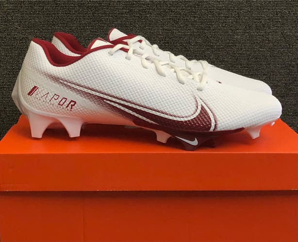 Nike Vapor Edge Speed 360 P Football Cleats White Crimson CV6349-105 Size 11.5 Red