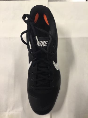 Black Men's Metal Cleats Low Top Huarache