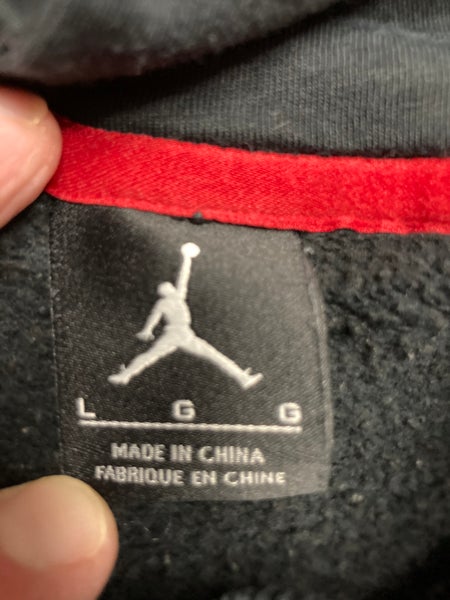 Black Used Large Air Jordan Sweatshirt