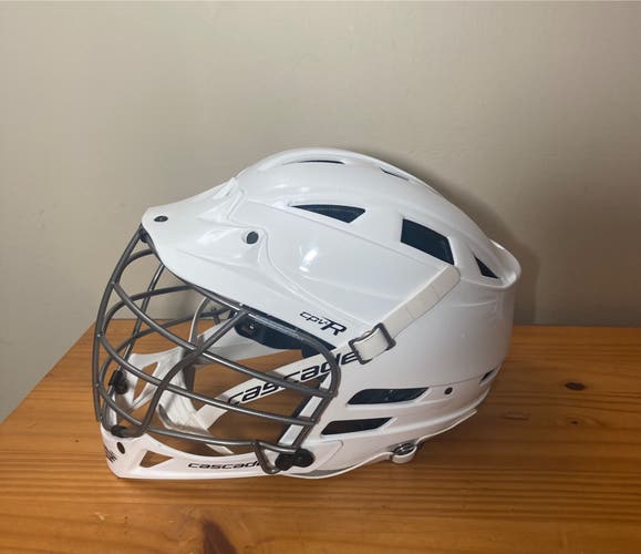 Cascade CPV-R Lacrosse Helmet Adult M/L White