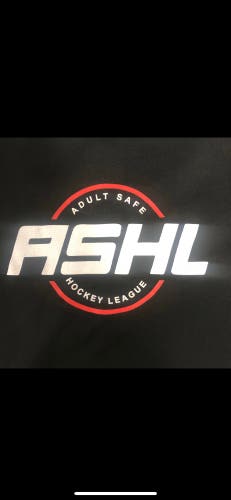 Black Jersey Adult Safe Hockey League Used XL