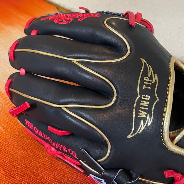 New Heart of the Hide PRO205W-2BG 11.75 RHT BLK/RED/GLD Fielders Gloves