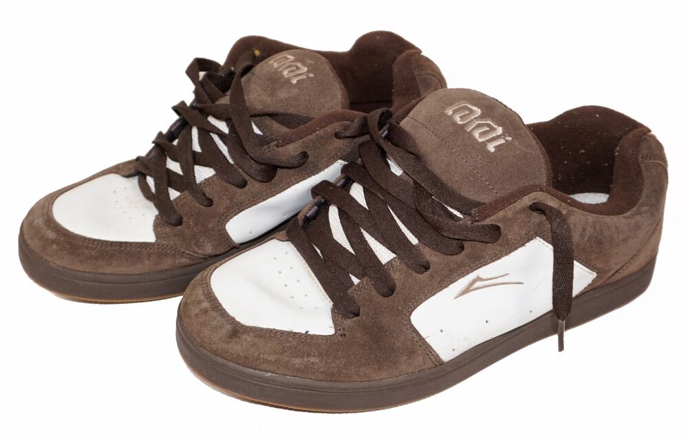 Brown Suede Leather Skateboard Shoes 