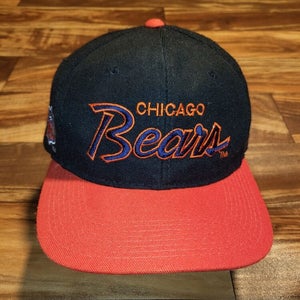 Vintage RARE Chicago Bears Sports Specialties Double Line Script Hat Snapback