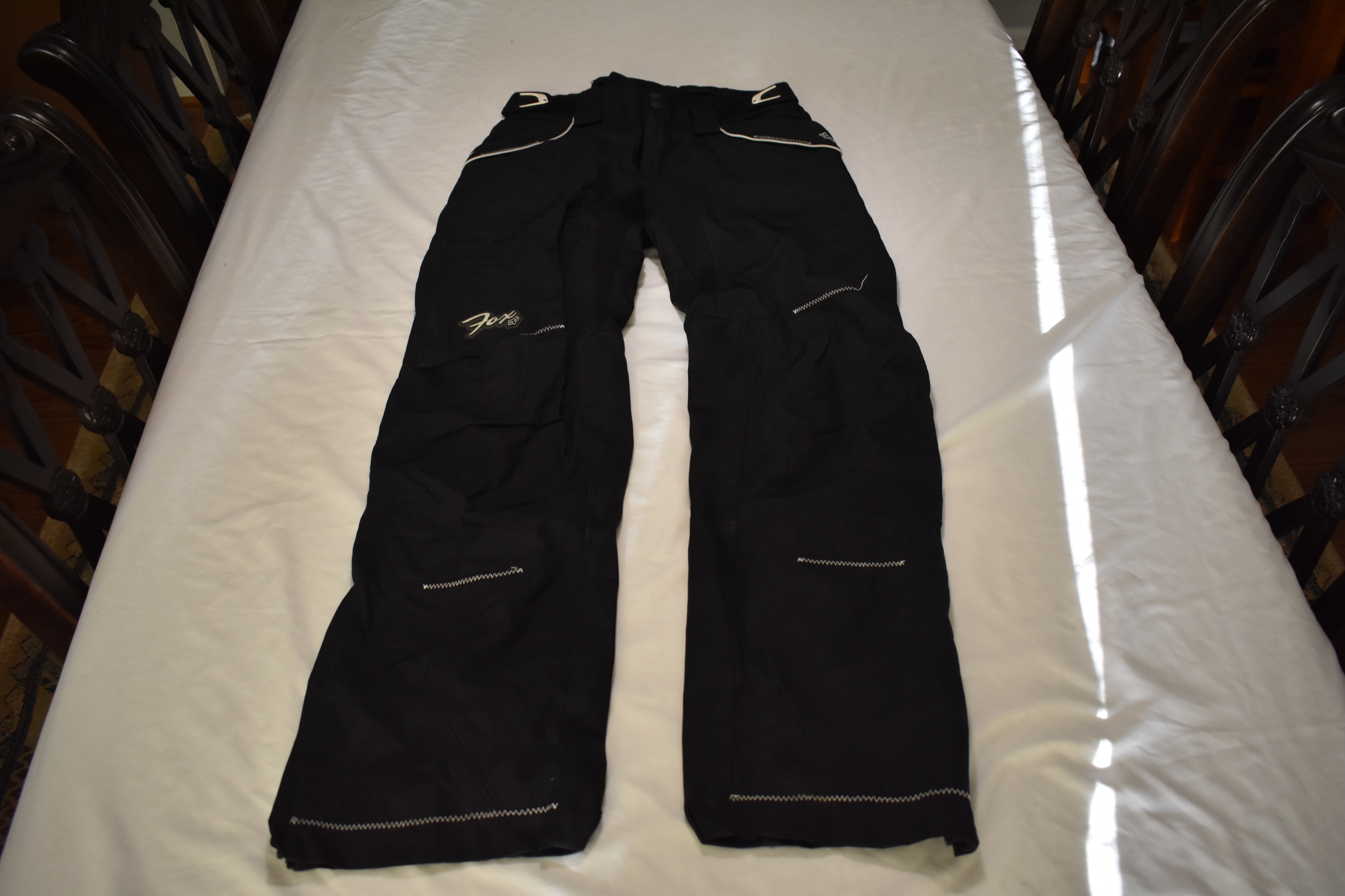 Fox Racing Dakota Motocross Pants, Black/White, Size 9/10