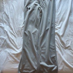 NWT Under Armour GREY Baseball Pants/NAVY BLUE LEGS  YOUTH XL