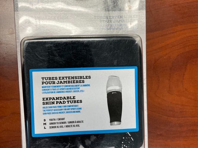 New Expandable Shin Pad Tubes-Size Medium