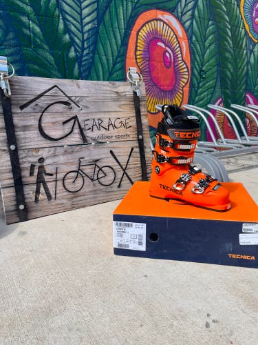 Tecnica Firebird 90 Junior Race Ski Boot, Orange 24.5