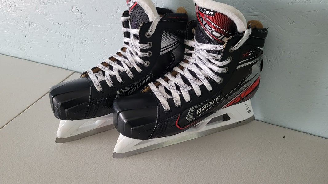 Senior Used Bauer Vapor X2.9 Hockey Goalie Skates Regular Width Size 10
