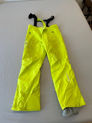 Mens Yellow Descente Ski Pants