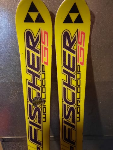 Used Fischer Jr. Racing RC4 World Cup GS Skis With Bindings 145cm