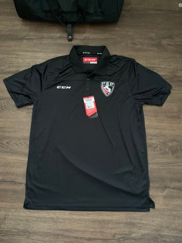 CCM Hockey Power Edge Pro Golf Polo Large