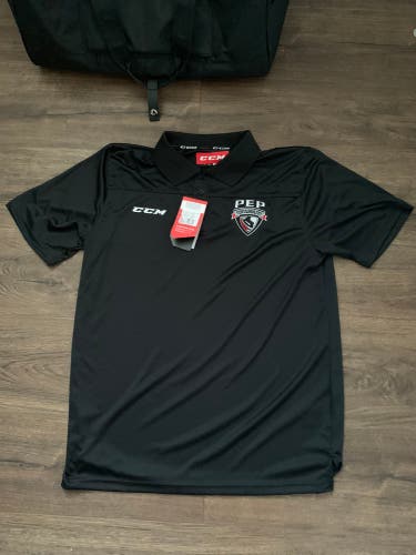 CCM Hockey Power Edge Pro Golf Polo Medium