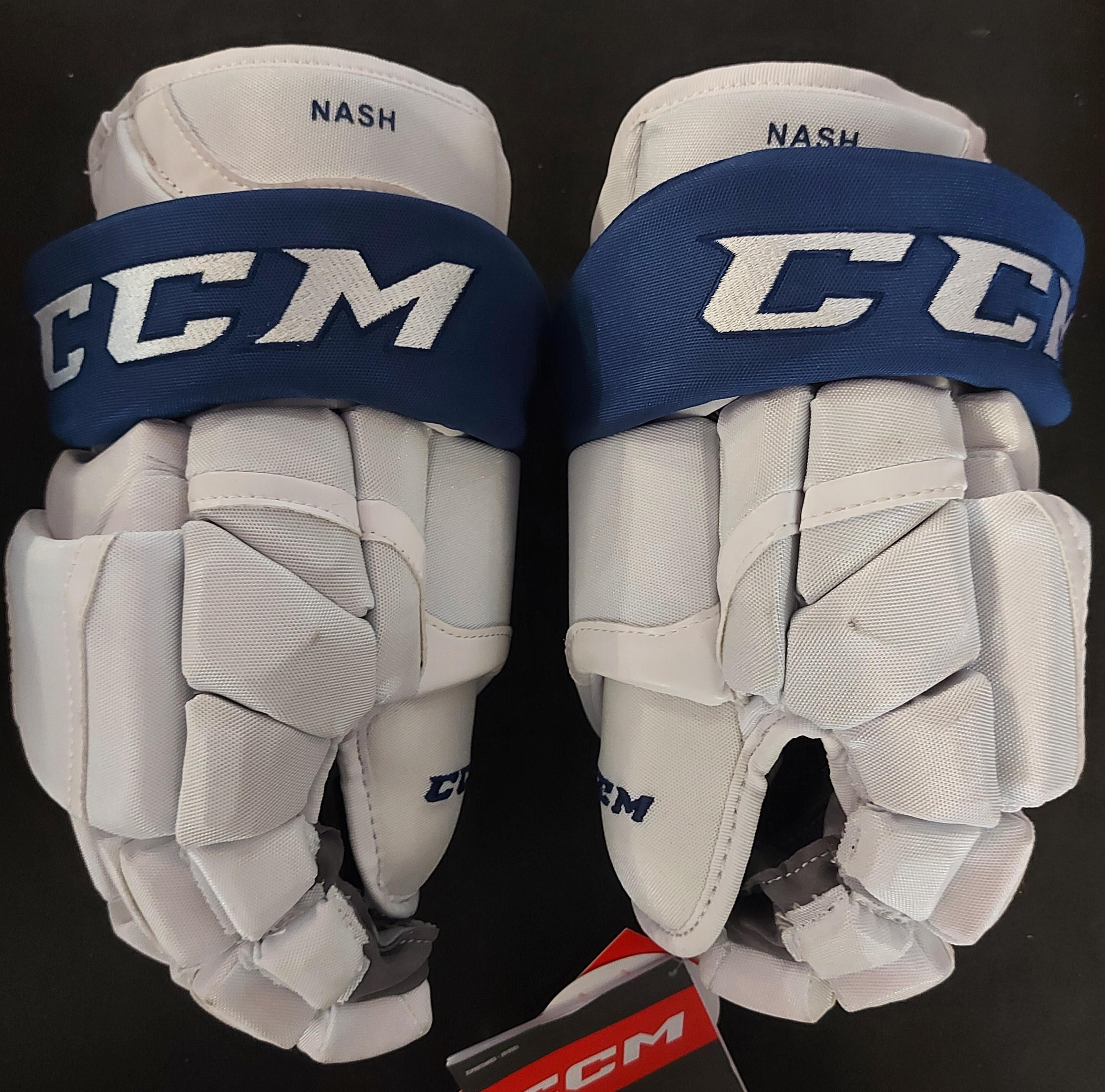 Warrior Blue/White 14 Tampa Bay Lightning Pro Stock Gloves