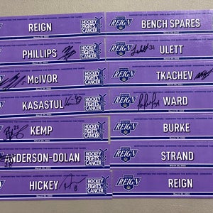 Ontario Reign Locker Room Nameplates HFC 3101