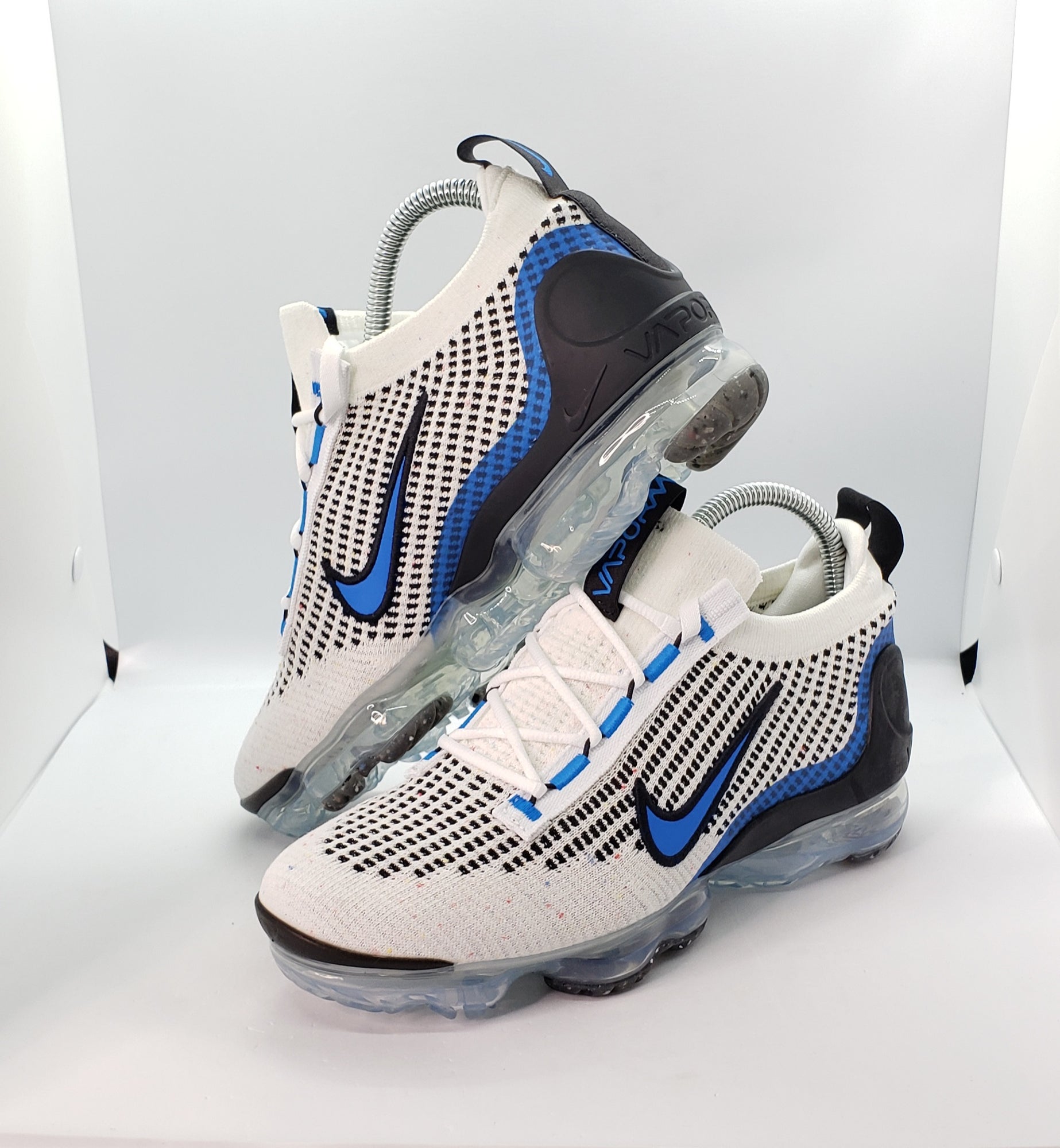 Nike Air Vapormax 2021 Flyknit White Photo Blue DB1550-101 Youth 6 ...