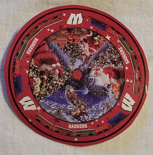 University of Wisconsin Badgers Christmas Tree Skirt 48" X 48" NEW
