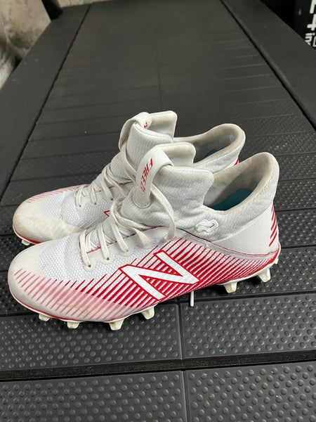 White Unisex Molded Cleats Mid Top Freeze