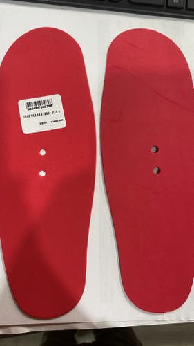 New pair of red  True footbeds size 9