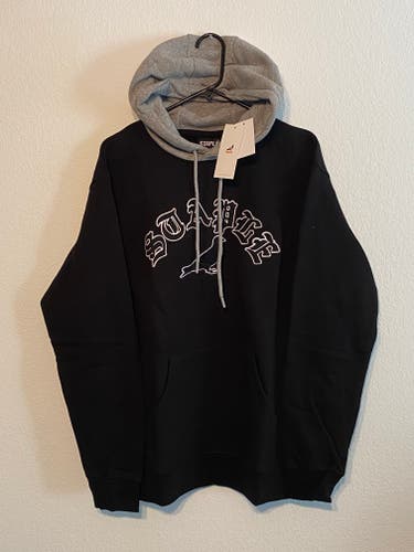 Staple Pigeon Hoodie Men XL Black NYC Embroidered Logo Spell Out Skateboarding