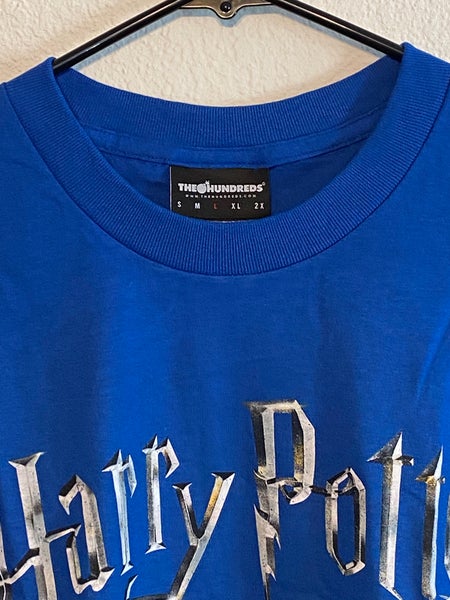 The Hundreds x Harry Potter Title Logo Men's Size L Royal Blue Skate T Shirt New