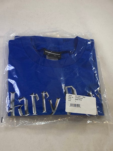 The Hundreds x Harry Potter Title Logo Men's Size L Royal Blue Skate T Shirt New