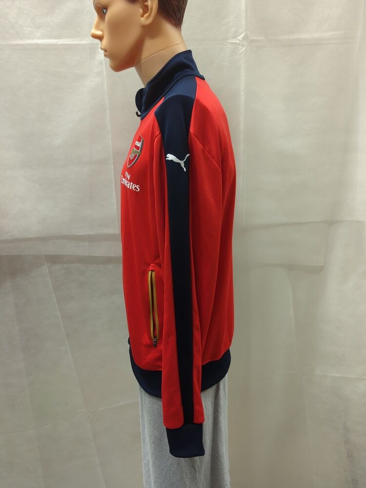 15-16 arsenal FC PUMA HARFJIP jacket M 赤 2015/16 Arsenal 1/4 Zip Training Jacket (L) 9/10 – Greatest Kits