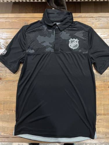 New Fanatics NHL Support Staff Equipment Polo Shirt M Rare