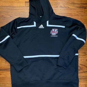 Team Issued Umass Lacrosse Black XXL Adidas Sweatshirt