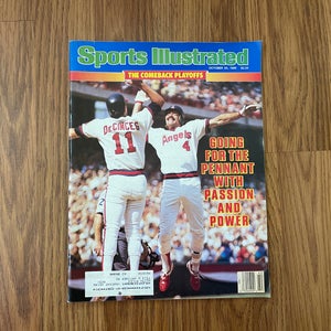 California Angels Grich DeCinces MLB BASEBALL 1986 Sports Illustrated Magazine!